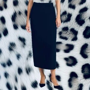 Elegant Black Women's Maxi Pencil Skirt